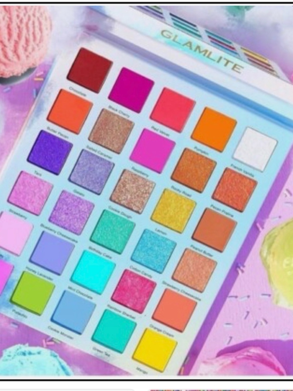 Glamlite ice cream truck EYESHADOW palette 🎨 NEW/ SEALED